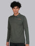 Men Melange Slim Fit Polo T-shirt with DOUBLE COOL