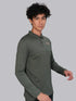 Men Melange Slim Fit Polo T-shirt with DOUBLE COOL