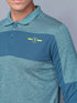 Men Melange Slim Fit Polo T-shirt with DOUBLE COOL