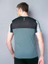 Men Colorblock Slim Fit Crew Neck T-shirt with TECHNO COOL