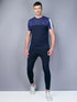 Men Colorblock Slim Fit Crew Neck T-shirt with TECHNO COOL