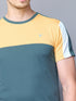 Men Colorblock Slim Fit Crew Neck T-shirt with TECHNO COOL