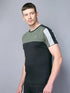 Men Colorblock Slim Fit Crew Neck T-shirt with TECHNO COOL