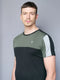 Men Colorblock Slim Fit Crew Neck T-shirt with TECHNO COOL