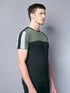Men Colorblock Slim Fit Crew Neck T-shirt with TECHNO COOL
