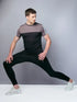 Men Colorblock Slim Fit Crew Neck T-shirt with TECHNO COOL
