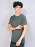 Men Crew Neck Slim Fit Melange T-shirt with DOUBLE COOL