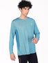 Men Melange Slim Fit Crew Neck T-shirt with DOUBLE COOL (Pack of 2)