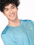 Men Melange Slim Fit Crew Neck T-shirt with DOUBLE COOL (Pack of 2)