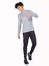 Men Melange Slim Fit Crew Neck T-shirt with DOUBLE COOL (Pack of 2)