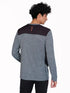 Men Melange Slim Fit Crew Neck T-shirt with DOUBLE COOL