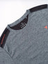 Men Melange Slim Fit Crew Neck T-shirt with DOUBLE COOL