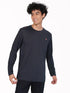 Men Melange Slim Fit Crew Neck T-shirt with DOUBLE COOL