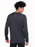 Men Melange Slim Fit Crew Neck T-shirt with DOUBLE COOL