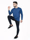 Men Melange Slim Fit Crew Neck T-shirt with DOUBLE COOL