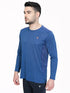 Men Melange Slim Fit Crew Neck T-shirt with DOUBLE COOL