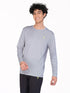 Men Melange Slim Fit Crew Neck T-shirt with DOUBLE COOL