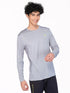 Men Melange Slim Fit Crew Neck T-shirt with DOUBLE COOL