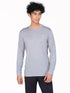 Men Melange Slim Fit Crew Neck T-shirt with DOUBLE COOL