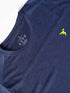 Men Melange Slim Fit Crew Neck T-shirt with DOUBLE COOL