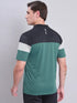 Men Colorblock Slim Fit Polo T-shirt with TECHNO COOL+