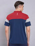 Men Colorblock Slim Fit Polo T-shirt with TECHNO COOL+