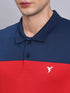 Men Colorblock Slim Fit Polo T-shirt with TECHNO COOL+