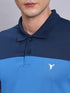Men Colorblock Slim Fit Polo T-shirt with TECHNO COOL+