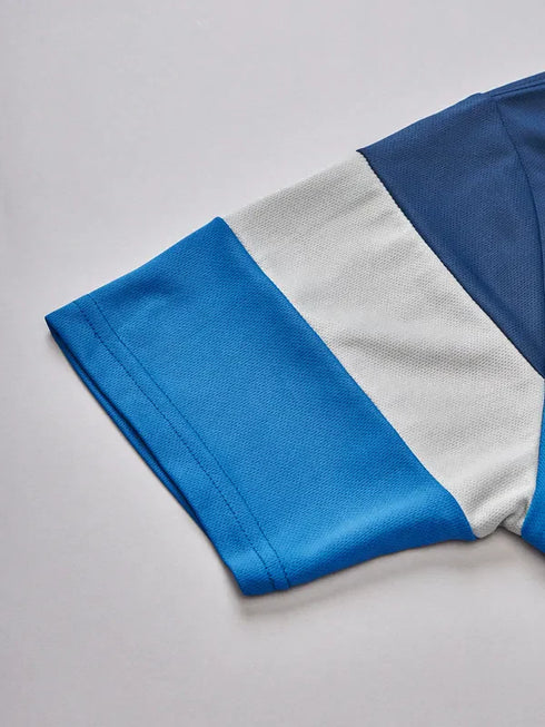 Men Colorblock Slim Fit Polo T-shirt with TECHNO COOL+