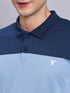 Men Colorblock Slim Fit Polo T-shirt with TECHNO COOL+