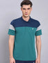 Men Colorblock Slim Fit Polo T-shirt with TECHNO COOL+