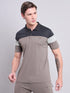 Men Colorblock Slim Fit Polo T-shirt with TECHNO COOL+