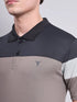 Men Colorblock Slim Fit Polo T-shirt with TECHNO COOL+