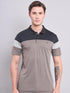 Men Colorblock Slim Fit Polo T-shirt with TECHNO COOL+