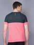 Men Colorblock Slim Fit Crew Neck T-shirt with TECHNO GUARD
