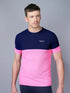Men Colorblock Slim Fit Crew Neck T-shirt with TECHNO GUARD