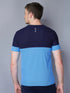 Men Colorblock Slim Fit Crew Neck T-shirt with TECHNO GUARD