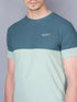 Men Colorblock Slim Fit Crew Neck T-shirt with TECHNO GUARD