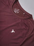 Men Self Design Slim Fit Crew Neck T-shirt with VENTMESH