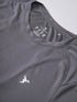 Men Self Design Slim Fit Crew Neck T-shirt with VENTMESH