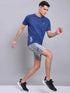 Men Self Design Slim Fit Crew Neck T-shirt with VENTMESH
