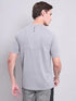 Men Self Design Slim Fit Crew Neck T-shirt with VENTMESH