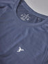Men Self Design Slim Fit Crew Neck T-shirt with VENTMESH