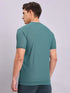 Men Solid Slim Fit Crew Neck T-shirt with MATPIQ