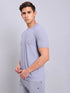 Men Solid Slim Fit Crew Neck T-shirt with MATPIQ