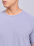 Men Solid Slim Fit Crew Neck T-shirt with MATPIQ