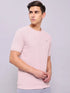 Men Solid Slim Fit Crew Neck T-shirt with MATPIQ
