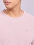 Men Solid Slim Fit Crew Neck T-shirt with MATPIQ