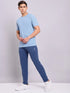 Men Solid Slim Fit Crew Neck T-shirt with MATPIQ