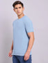 Men Solid Slim Fit Crew Neck T-shirt with MATPIQ
